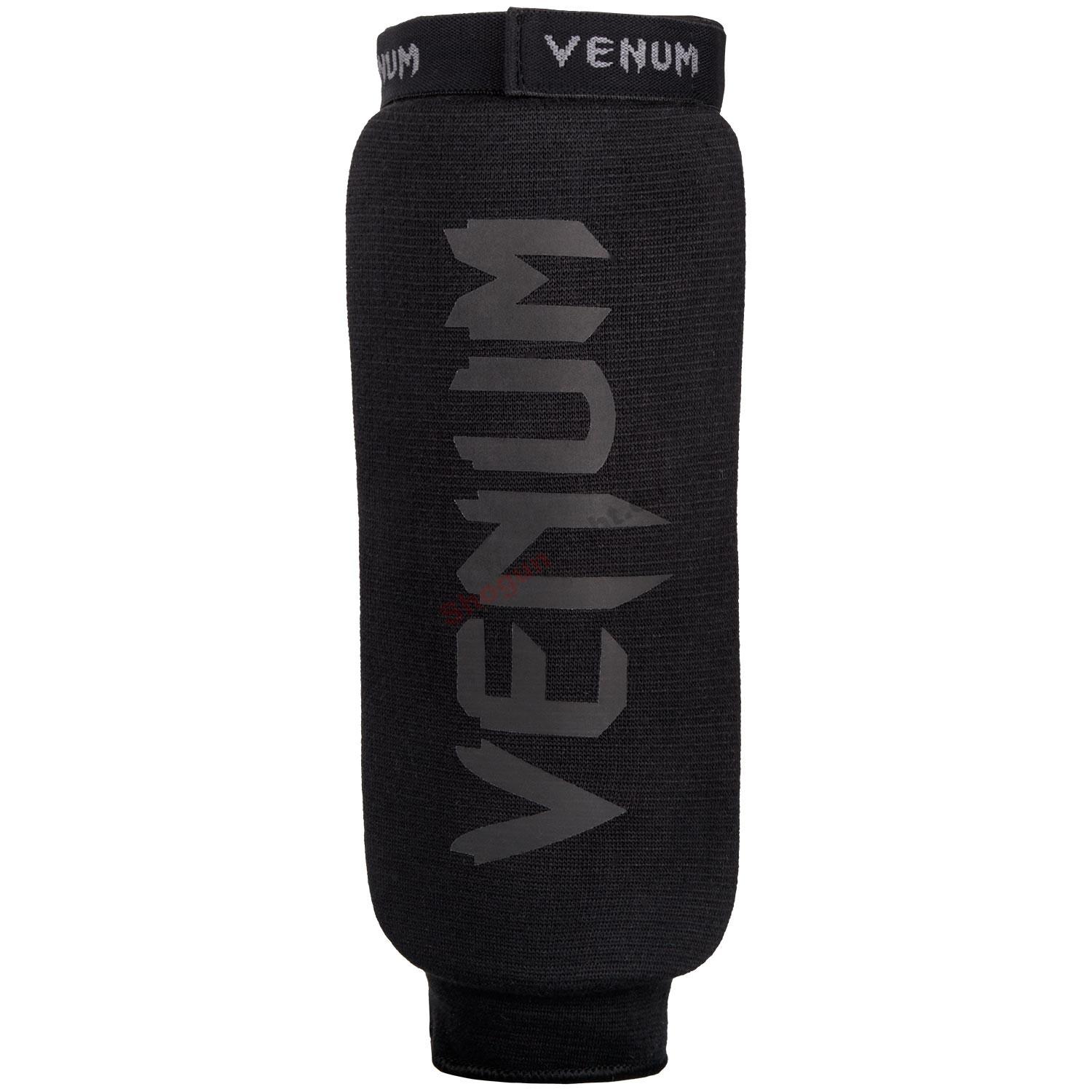 VENUM Textil sípcsontvédő, Lábfej nélküli, Fekete/Fekete