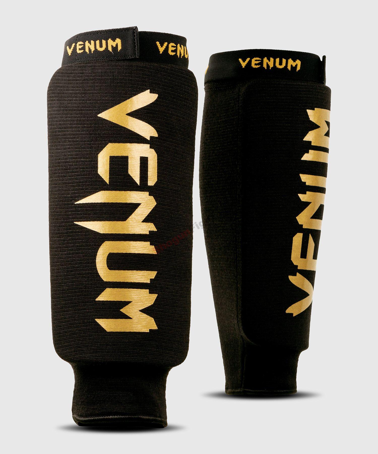 VENUM Textil sípcsontvédő, lábfej néküli, Fekete/Arany