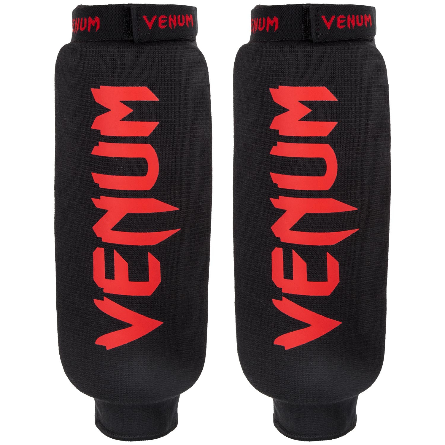 VENUM Textil lábfej nélküli sípcsontvédő, Fekete/Piros