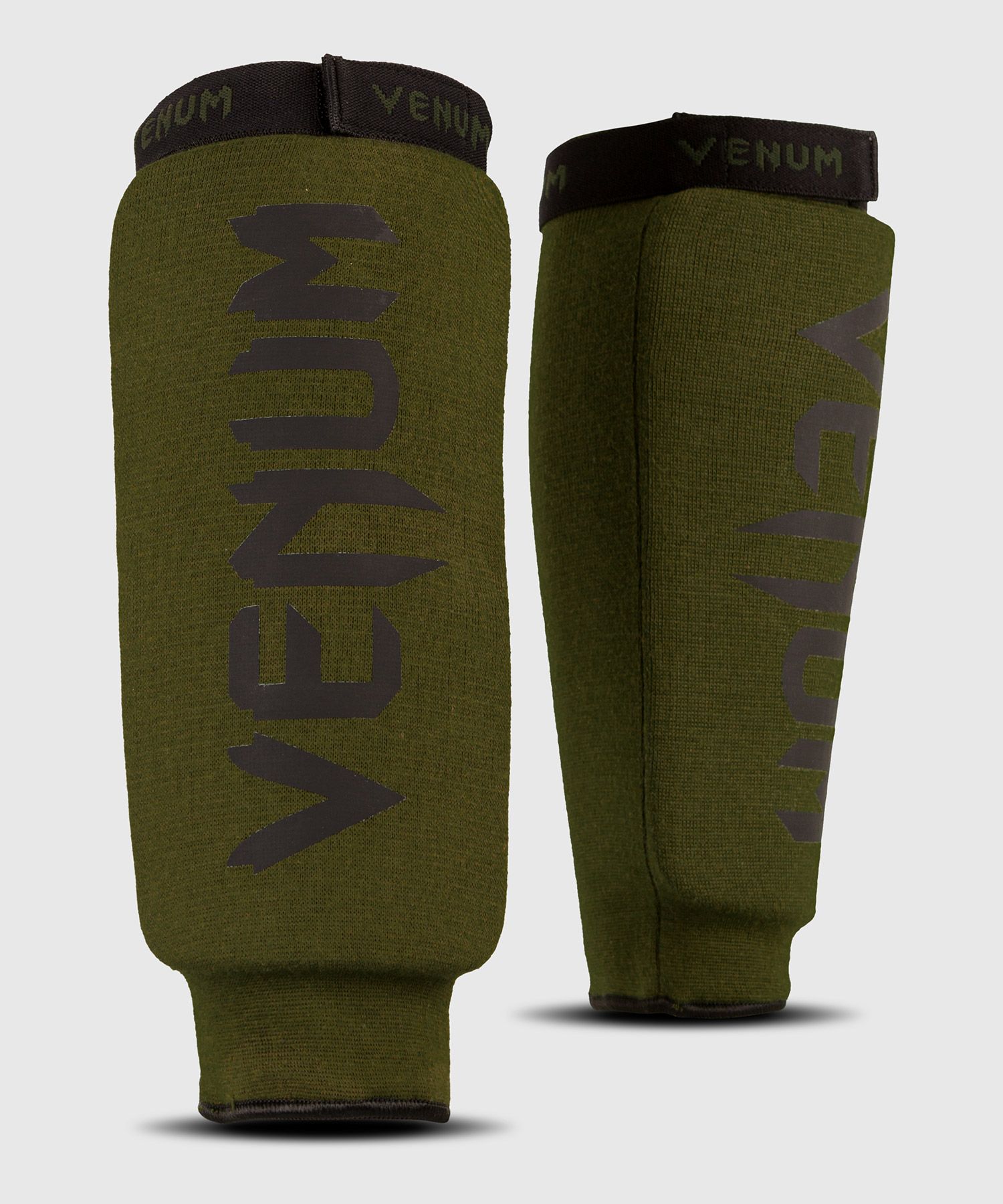 VENUM Textil sípcsontvédő, lábfej nélküli, Khaki