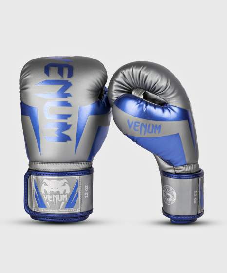 VENUM ELITE Boxkesztyű, Szürke/Kék
