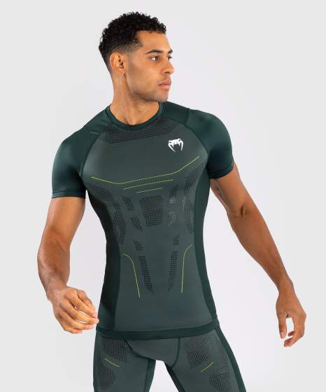 VENUM TECHNICAL 3.0 Rashguard, Rövid ujjú, Zöld