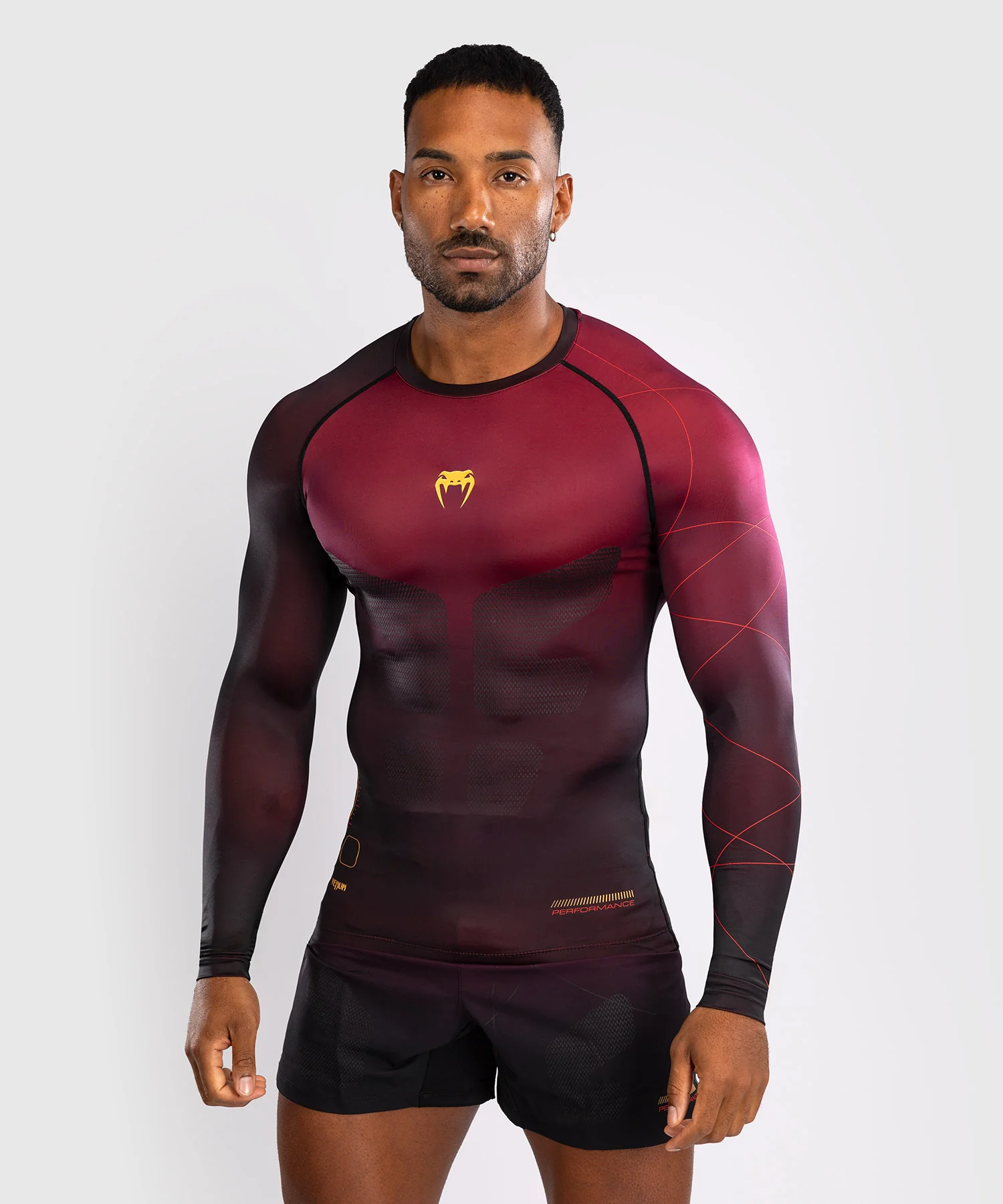 VENUM TACTICAL XT Rashguard, Hosszú ujjú, Burgundy