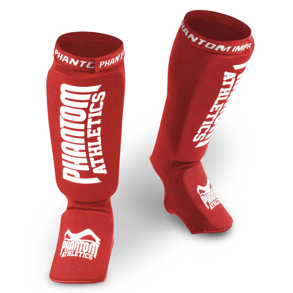 PHANTOM Athletics IMPACT Textil Sípcsontvédő, Piros