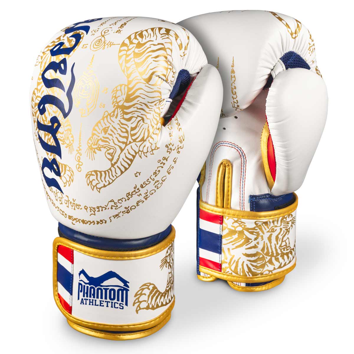 PHANTOM Athletics MUAY THAI Boxkesztyű, Fehér/Arany