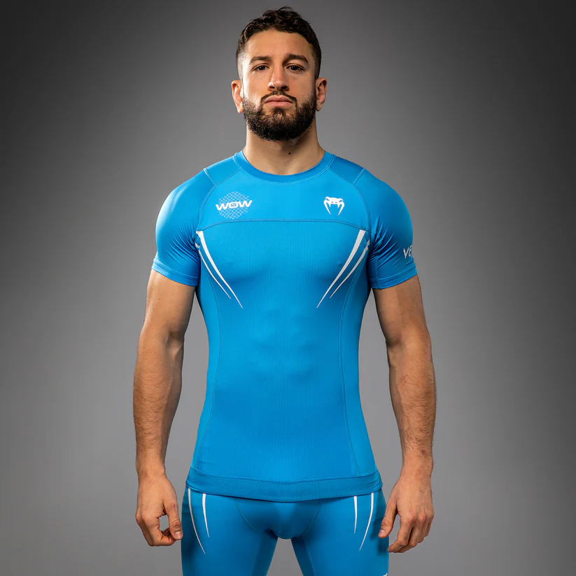 VENUM X WOW FC Rashguard, Rövid ujjú, Kék