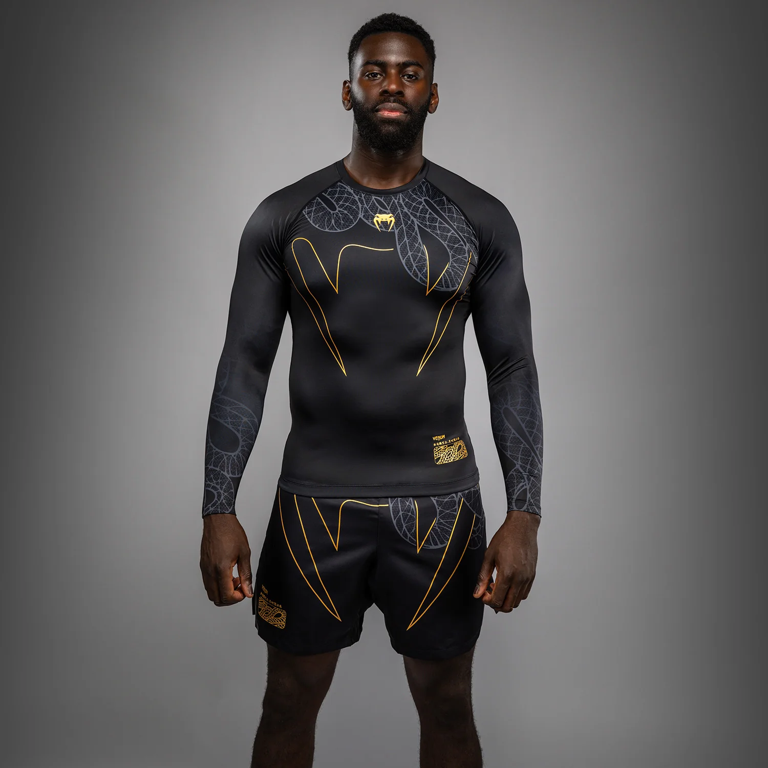 VENUM SERPENTI Rashguard, Hosszú ujjú, Fekete/Arany