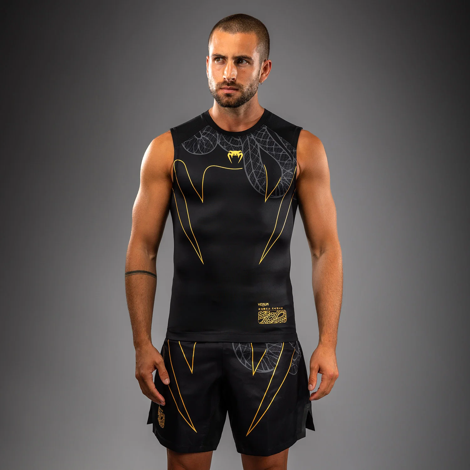 VENUM SERPENTI Rashguard, ujjatlan, Fekete/Arany