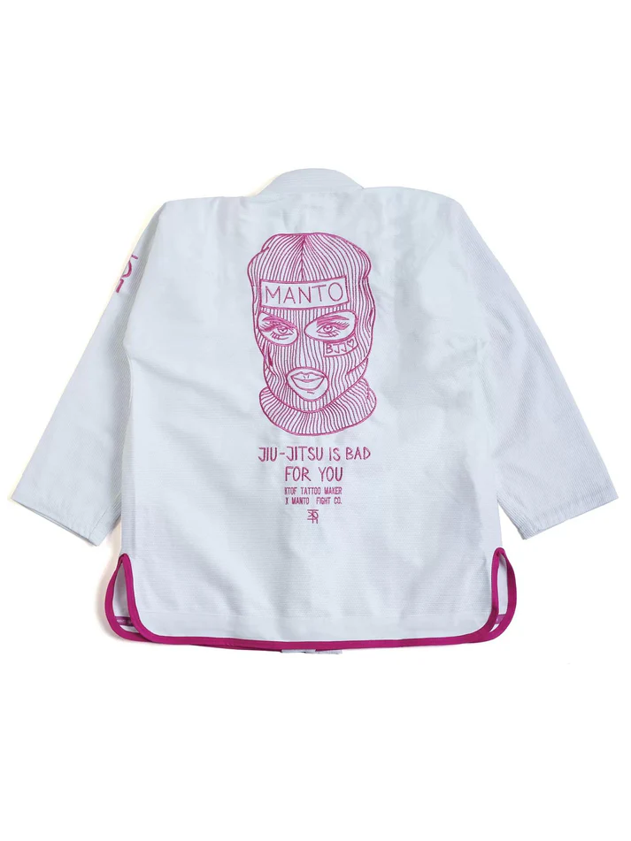 MANTO KTOF BALACLAVA BJJ Gi, Fehér/Pink - A2