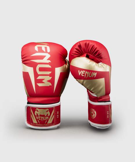 VENUM ELITE Boxkesztyű, Piros/Arany