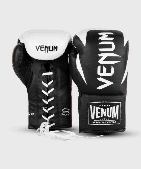 VENUM HAMMER PRO Fűzős boxkesztyű, Fekete/Fehér