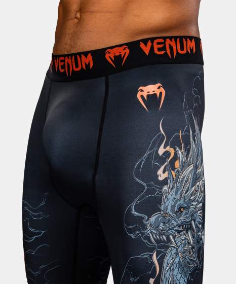 VENUM THUNDER DRAGON Vale tudo Nadrág, Fekete/Szürke
