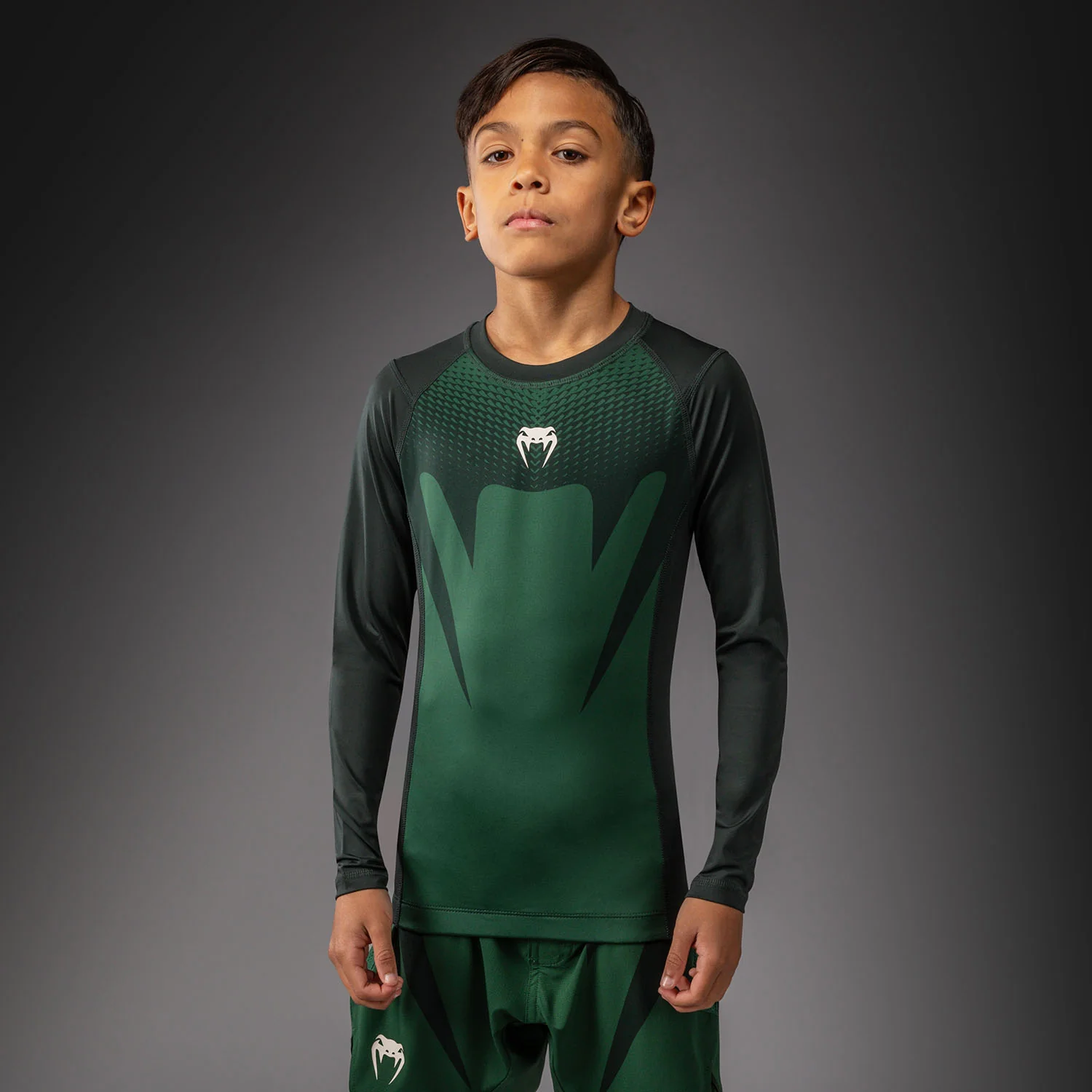 VENUM ATTACK Gyermek Rashguard, Hosszú ujjú, Zöld