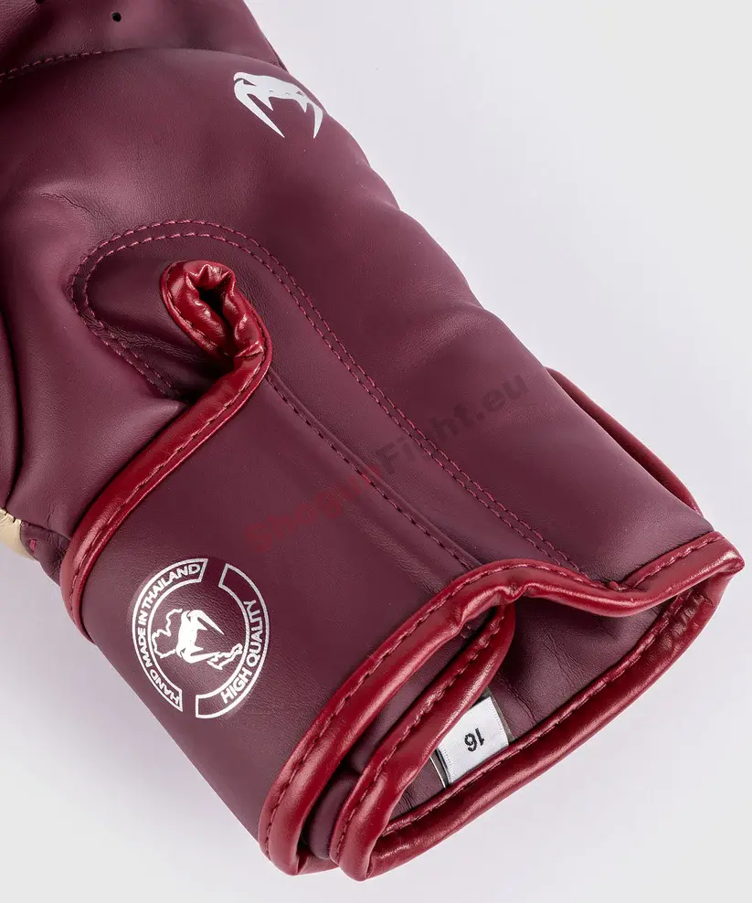 VENUM ELITE Boxkesztyű, Burgundy/Arany 